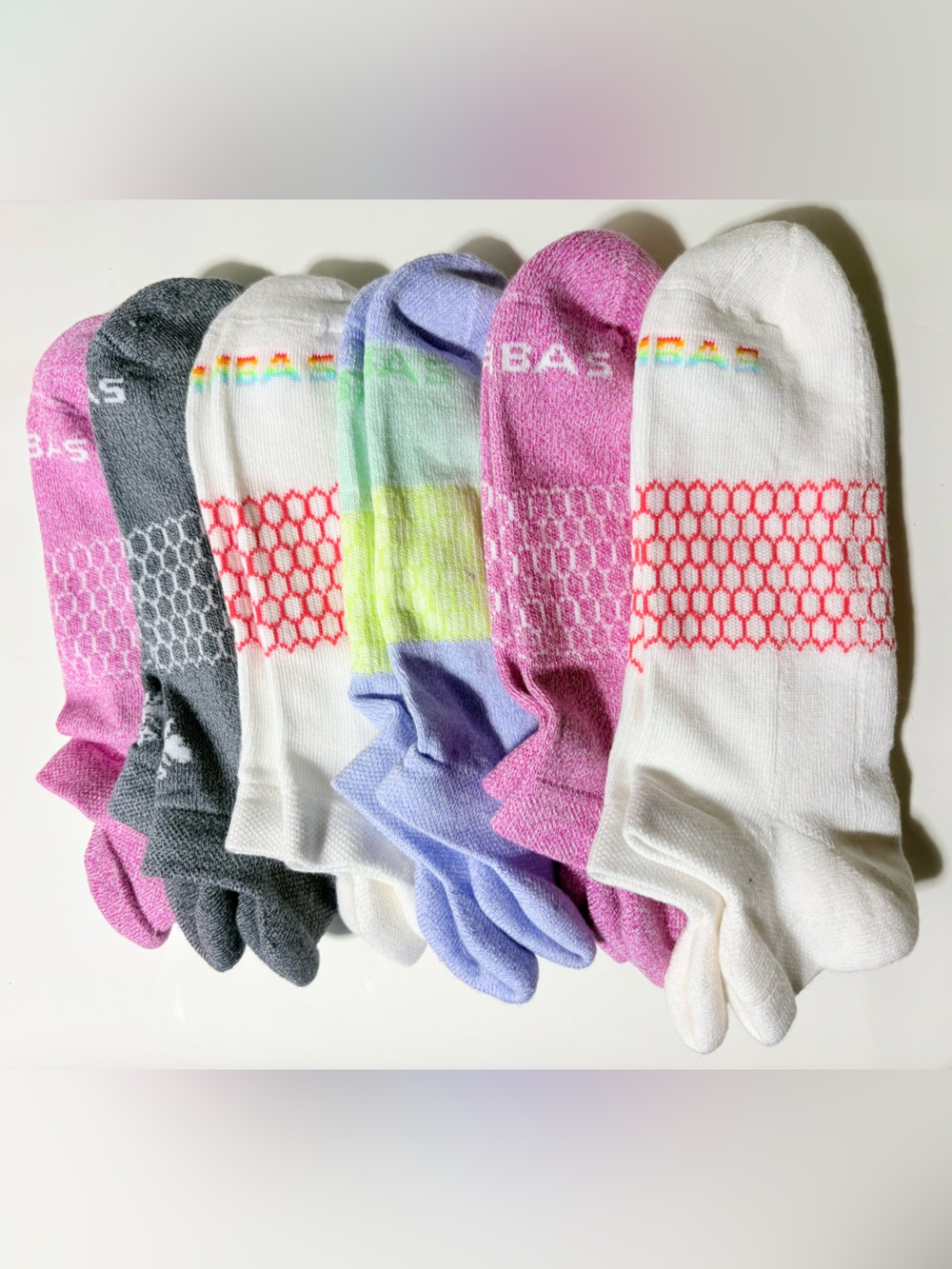 Bombas Women’s 6-Pack Cushioned Athletic Ankle Socks Size M Colors Sent Randomly